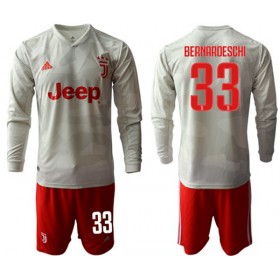 Juventus Fodboldtrøjer BERNARDESCHI 33 Børn Udebanesæt 2019/20 Langærmet